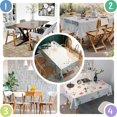 thumbnail image 4 of Rectangle Waterproof Tablecloth Reusable Indoor/Outdoor Durable Table Cover for Kitchen and Dining Room 60 Inch X 84 Inch, 4 of 5