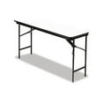 thumbnail image 6 of Officeworks Commercial Wood-Laminate Folding Table, Rectangular Top, 72 X 18 X 29, Gray/Charcoal, 6 of 9
