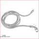 thumbnail image 1 of Cadena de hueso de serpiente de 2 mm, cadena de serpiente de moda, cadena de clavícula plateada para mujer, 1 of 5