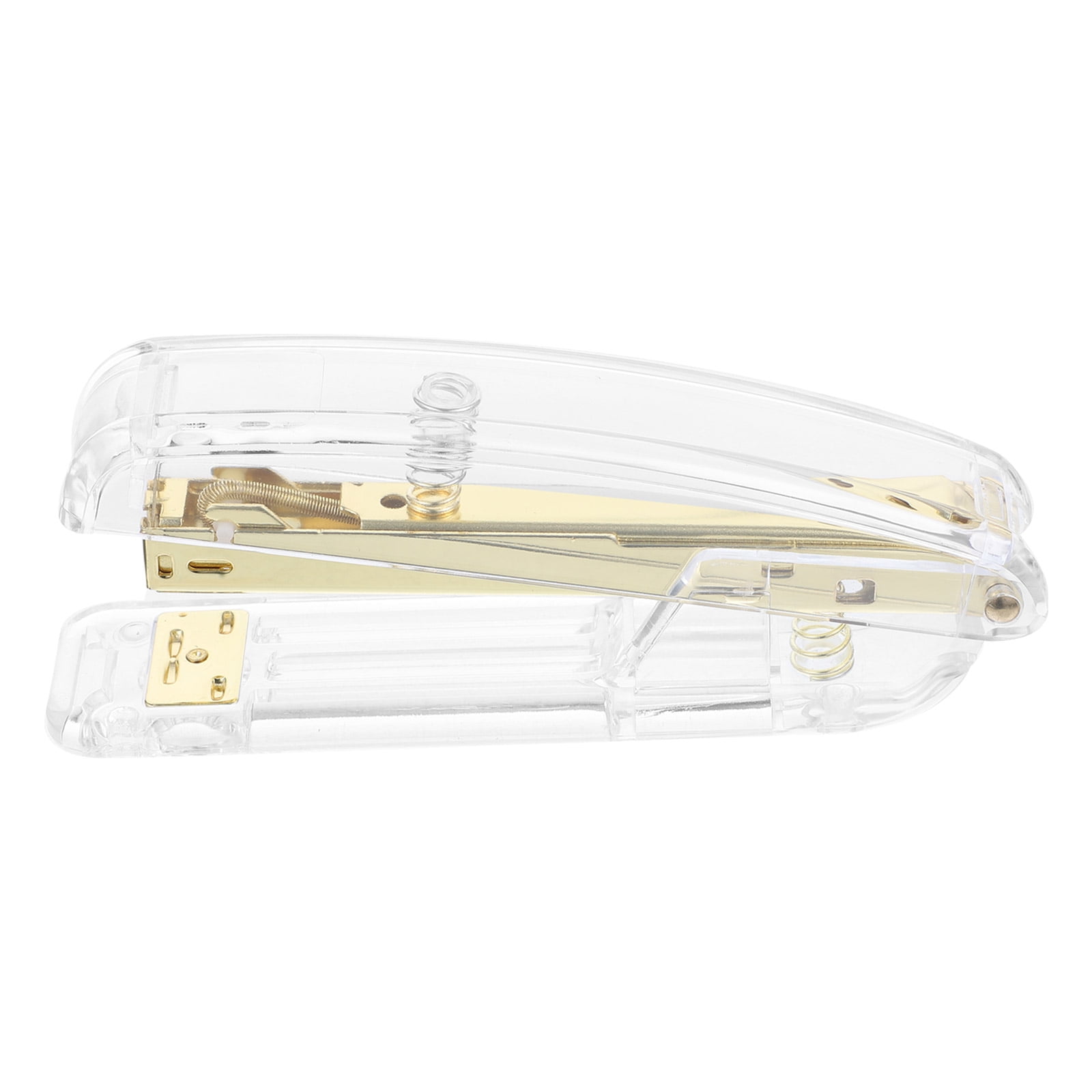 Shisuyan Plastic Stapler Transparent Stapler Students Stapler Hand Stapler Clear Stapler Home Office Stapler