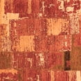 thumbnail image 1 of Ahgly Company Indoor Square Patchwork Orange Transitional Area Rugs, 3' Square, 1 of 4