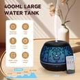 thumbnail image 6 of 400ml essential oil diffuser, large capacity metal diffuser for home, aromatherapy diffusers with remote control, 7-color LED light humidifiers for bedroom, Halloween, Christmas holiday gifts, 6 of 10