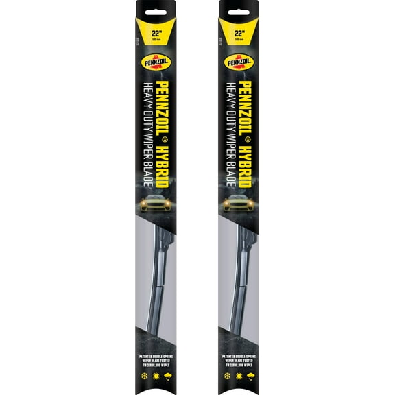 Pennzoil 22" & 22" Hybrid Heavy Duty Wiper Blades (Set of 2)