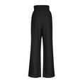 thumbnail image 6 of Casual Pants For Women Elastic High Waist Drawstring Wide Leg Print Trousers Plus Size Stylish Vintage Baggy Long Pants (XXL, Black), 6 of 6