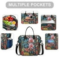 thumbnail image 2 of Pioneer Flower Floral Print Pattern Womens Lunch Box for Work,Insulated Large Lunch Bag for Tween and Teen,Loncheras Para Mujer,Leakproof Adult Lunch Bag for Work,Beach,Travel,Picnic,Camping, 2 of 7