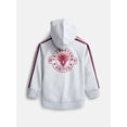 thumbnail image 2 of Wonder Nation Little Boys Raglan Zip Up Hoodie with Long Sleeves, Sizes 4-10, 2 of 3