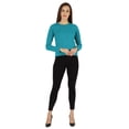 thumbnail image 5 of Inkmeso Perfect Long Sleeves T-shirt For Women Casual Regular Fit Basic Solid Everyday Tee T-shirts, 5 of 7