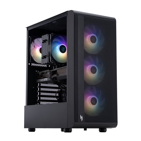 Acer Nitro 60 Gaming Desktop, Intel Core Ultra 5 Processor 225F, NVIDIA GeForce RTX 5060 8GB, 16GB DDR5, 1TB SSD, Black, N60-651-UR21