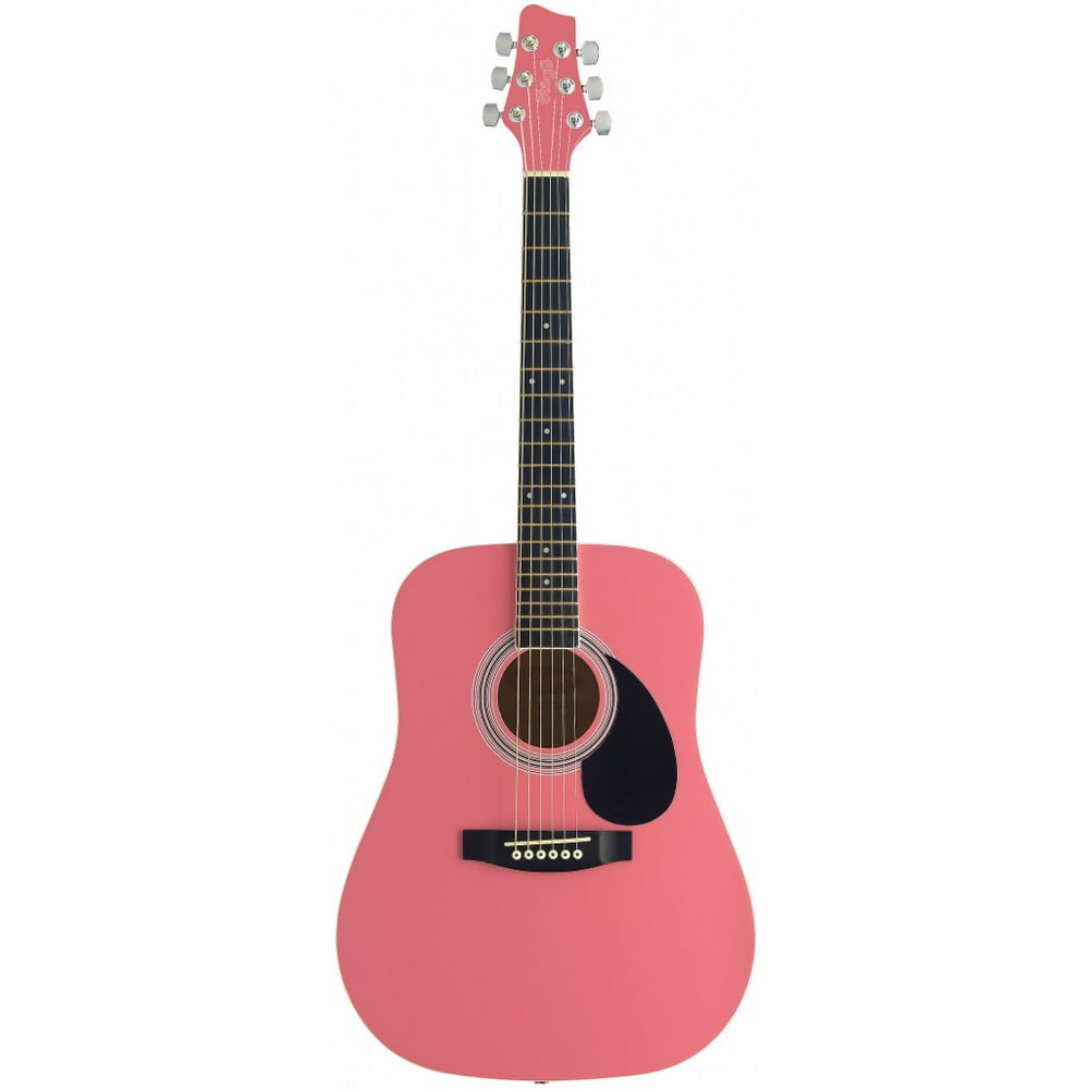 Stagg SW201 3/4 PK Dreadnought Acoustic 3/4 Size Guitar Pink