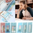 thumbnail image 1 of pstuiky Transparent Pet Sticky Notes N Times Reusable Stickers Colorful Index Tabs & Bookmarks 1/2 X Tabs Writable & Repositionable Ruler Office Supplies, 1 of 2