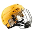 thumbnail image 1 of Casco de Hockey, equipo deportivo, juego de entrenamiento de práctica resistente profesional, ajustable con máscara facial, casco para patinar sobre M, 1 of 8