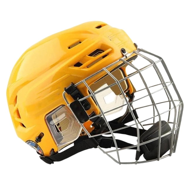 Casco de Hockey, equipo deportivo, juego de entrenamiento de práctica resistente profesional, ajustable con máscara facial, casco para patinar sobre M