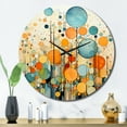 thumbnail image 1 of Designart "Nostalgic Remix IV" Collages Abstraits Horloge Murale Surdimensionnée, 1 of 6