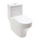 thumbnail image 1 of sanitario fussion 1 pieza alargado 4 y 6 l blanco, 1 of 5