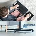thumbnail image 5 of VIVO Black Freestanding Keyboard Tray Cart, 5 of 8