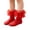 #A01-Red, variant on Abcomgle Girls Big Ruffle Socks Soft Cute Classic Toddler | Colorful Double Lace Frilly Cotton Dress Sock for Kids Daily School Party Birthday Breathable Lightweight Comfy Gift Red
