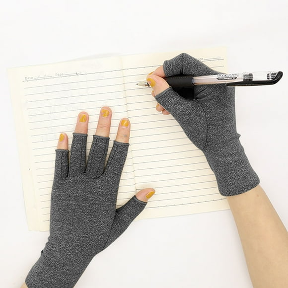 3D Compression Gloves for Hand Joint Support and Comfortable Fingerless Design for Daily Typing Writing and Lifting Activities