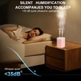 thumbnail image 3 of This 74.39oz Large-Capacity Humidifier Features a USB Connection And Operates Quietly. It Is an Ultrasonic Aromatherapy Machine with Color-Changing Night Light, Timer Shut-Off, And Two Mist Modes, 3 of 11