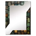 thumbnail image 2 of Designart "Stone Tiles in Green II" Abstract Tile Oversized Wall Mirror - Modern Abstract Office Mirror Wall Decor - Multiple Color Options, 2 of 6