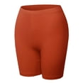 thumbnail image 1 of FashionOutfit Women's Essential Active Daily Cotton Mid Rise Biker Shorts, 1 of 1