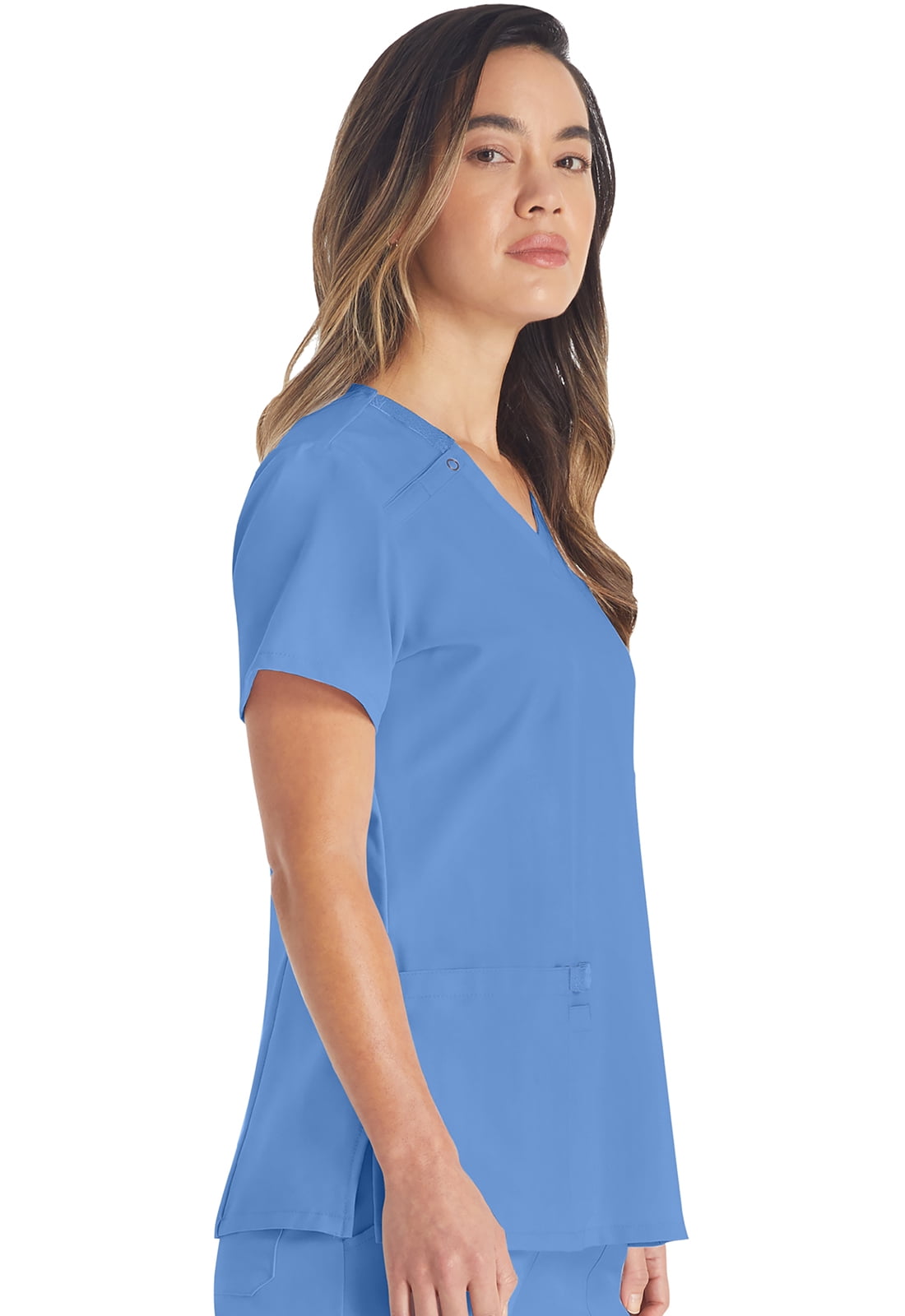 Dickies EDS Essentials Scrubs, V-Neck Womens Tops with Four-Way Stretch and Moisture Wicking DK615