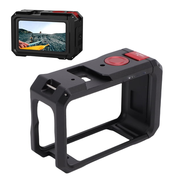 Jaula Para Cámara Fría Apta Para Cámara De Acción OSMO ACTION 6 Jaula Protectora De Video Para Cámara De aleación De Aluminio Con Zapata Fría Rosca De 1/4 De Pulgada