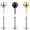 2mm, variant on QQTDFG 16G Push in Lip Rings Surgical Steel Tragus Helix Earring Medusa Labret Piercing-2mm-6mm