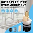 thumbnail image 6 of RVKXHD RP25513 Faucet Stem Assembly, Compatible With Delta Faucet Cartridge and RP24096 Faucet Cartridge, for Bathroom/Sink Two Handle Faucet, with RP4993 Seat and Spring, 4Pack, 6 of 7