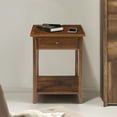 thumbnail image 5 of Casual Home Night Owl Nightstand with USB Port - Warm Brown, 5 of 16
