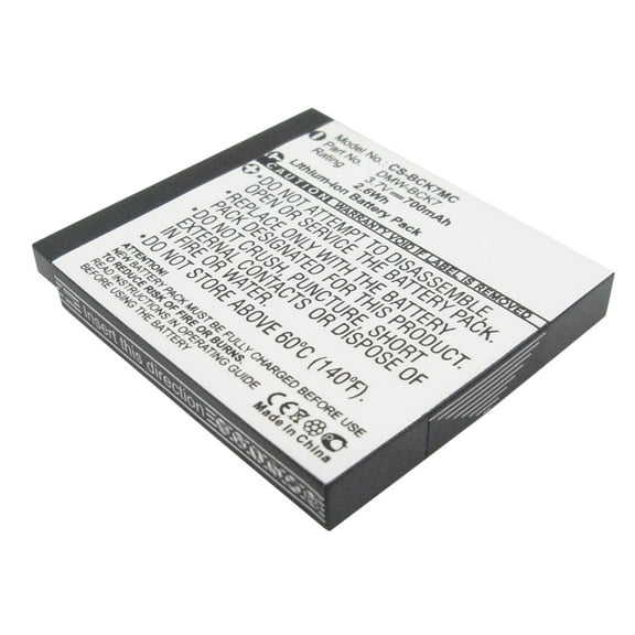 Replacement Battery for Panasonic Lumix DMC-SZ5W,Lumix DMC-SZ7,Lumix DMC-SZ7K,Lumix DMC-SZ7P,Lumix DMC-SZ7T,Lumix DMC-SZ7W,Lumix DMC-TS20,Lumix DMC-TS20A,Lumix DMC-TS20D,700mAh