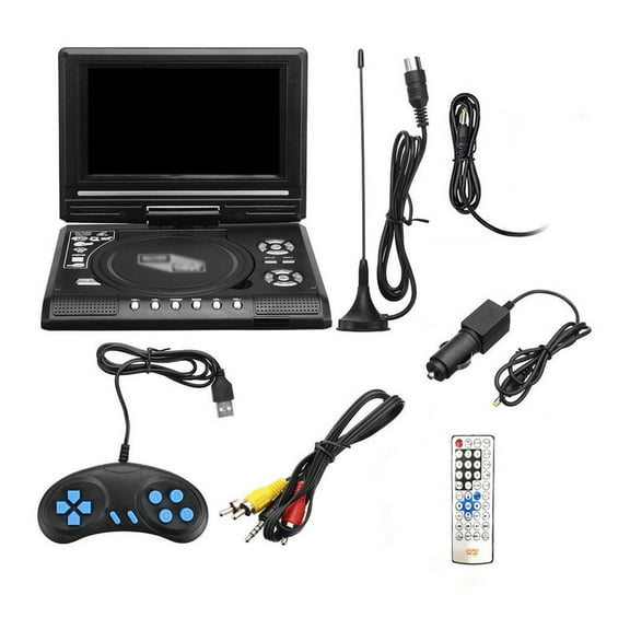 7.8 Inch 16:9 Widescreen 270° Rotatable LCD Screen Home Car TV DVD Player Portable VCD MP3 Viewer With Game Function ,Visual Quality