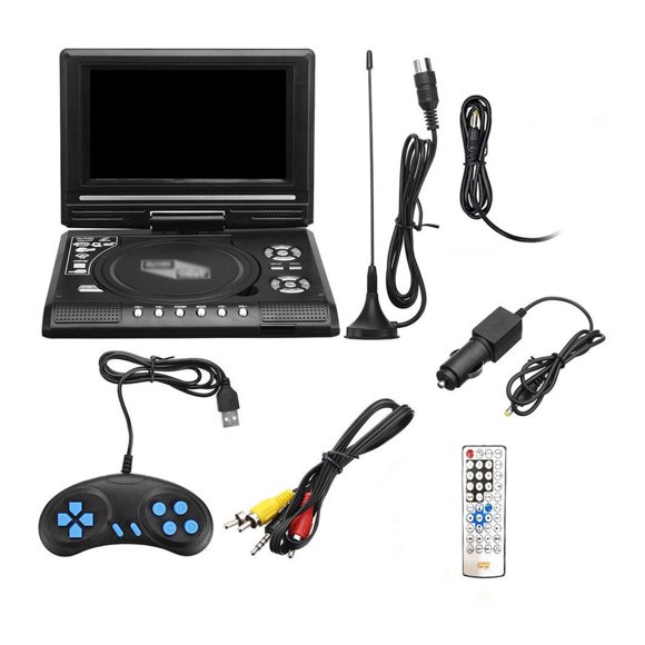 7.8 Inch 16:9 Widescreen 270° Rotatable LCD Screen Home Car TV DVD Player Portable VCD MP3 Viewer With Game Function ,Swivel Screen
