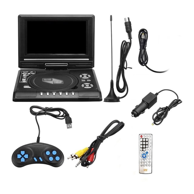 7.8 Inch 16:9 Widescreen 270° Rotatable LCD Screen Home Car TV DVD Player Portable VCD MP3 Viewer With Game Function ,Swivel Screen
