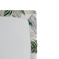 thumbnail image 3 of Ambesonne Tropical Fitted Sheet, Hawaii Exotic Palm Leaves, Twin XL Size, Army Green Emerald and White, 3 of 5