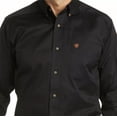 thumbnail image 3 of Camisa Ariat Vaquera Twill Ftd Negra Manga Larga Caballero, 3 of 4