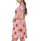 thumbnail image 2 of Disketp Strawberries para Vestido de Manga Corta para Mujeres, Vestidos de Verano para Mujeres, Casual y Holgado para la Playa, 2 of 6