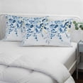 thumbnail image 4 of Blue Eucalyptus Leaves Throw Pillow Covers, Watercolor Botanical Weeping Leaf Soft Breathable Pillow Cases with Invisible Zipper, Toddler Pillowcases for Couch Bed Sofa Chair 12x20 Inches, 4 of 9