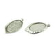 thumbnail image 3 of Bandejas colgantes ovaladas de metal Hugo para ajustes de 22 x 29 mm, 3 of 7