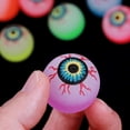 thumbnail image 4 of Bolas hinchables de Halloween que brillan en la oscuridad de 32 mm, bolas de ojos aterradoras, suministros para fiestas de Halloween, 10 piezas (color aleatorio), 4 of 5