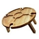 thumbnail image 2 of Greeniant de pícnic plegable de para vino al aire libre con soporte de vidrio 2 en 1, estante para copas de vino, plegable de pícnic Kits de desorden para acampar 30*16 CM Greeniant OD001451-01B, 2 of 6