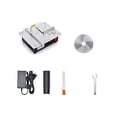 thumbnail image 1 of ZheElen Mini Table Saw 96W Electric Good Accuracy Slicer Small Slicing Tool Multifunctional Woodworking Lathe with Accessories R2/Standard US Plug, 1 of 6