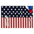thumbnail image 2 of 4th of July Placemats Set of 4 Rustic Patriotic Memorial Day Placemats for Dining Table Blue Truck Gnome Independence Day Home Kitchen Decorations 13x16.5 Inch, 2 of 4