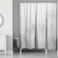 thumbnail image 2 of Creative Products Light Gray Foggy Pine Trees 71x74 Shower Curtain, 2 of 2