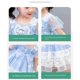 thumbnail image 4 of Vestido de Lolita Kawaii Cinnamoroll para niñas, vestido de verano de estilo coreano nuevo de Anime, falda de princesa para niños, vestido de manga corta, vestido de fiesta dulce, 4 of 5