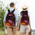 thumbnail image 6 of Lsque The Binding of Isaac Pattern Canvas Daypack, Durable Backpack, High-quality Versatile Backpack,Vintage Compact Backpack-Medium, 6 of 6