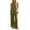 Army Green#women's vacation outfit sets, variant on Moxiu Womens 2 Piece Linen Outfits Halter Neck Sleeveless Side Split Top Flowy Wide Leg Pants Set Casual Beach Travel Sets 2026 Brown,S