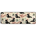 thumbnail image 5 of Dreamtimes Cute Cat in Santa Hat Hallway Runner Rug 2'x6' Kitchen Rug with Rubber Backing Christmas Non Slip Entryway Rug Runner Washable Soft Area Rug for Hallway Bedroom Kitchen Decor, 5 of 6
