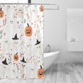 thumbnail image 2 of Yayeee Shower Curtain with Hooks 72"x72" Waterproof Fabric Bathroom Hanging Decor, Ghost Design, 2 of 5