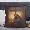 thumbnail image 2 of FOR U DESIGNS Sloth Cross Print RV Dinette Cushion Covers 3 Pcs Comfortable Camper Cushion Slipcover Loveseat Sofa Chair Cover Pillow Case Furniture Protector for RV Camper Car Bench, 2 of 8