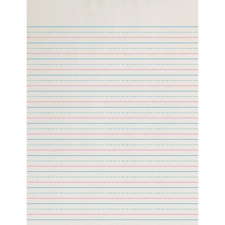 Zaner-Bloser Dotted Midline Newsprint Paper - Letter - 500 Sheets - White